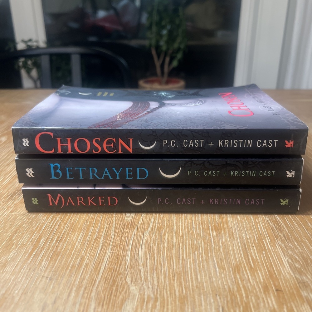 House Of Night Book Series By Kristin Cast Books 1-3 Marked Betrayed Chosen